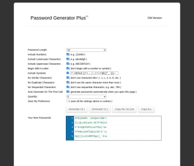 Password Generator Plus