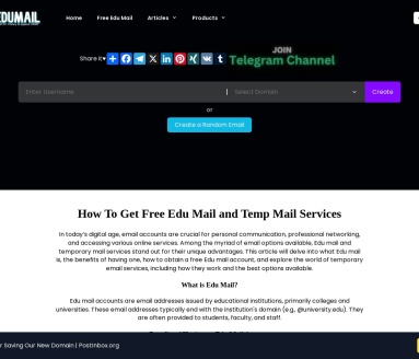 Free Edu Mail